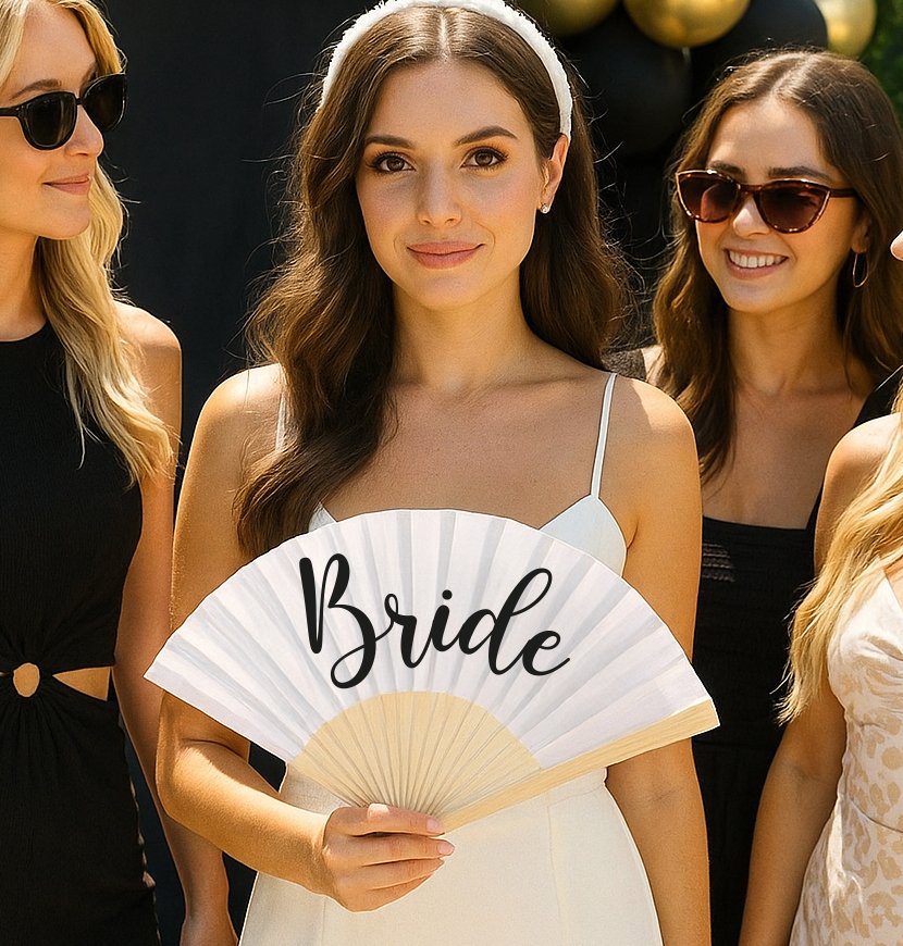 Abanico Madera Bride