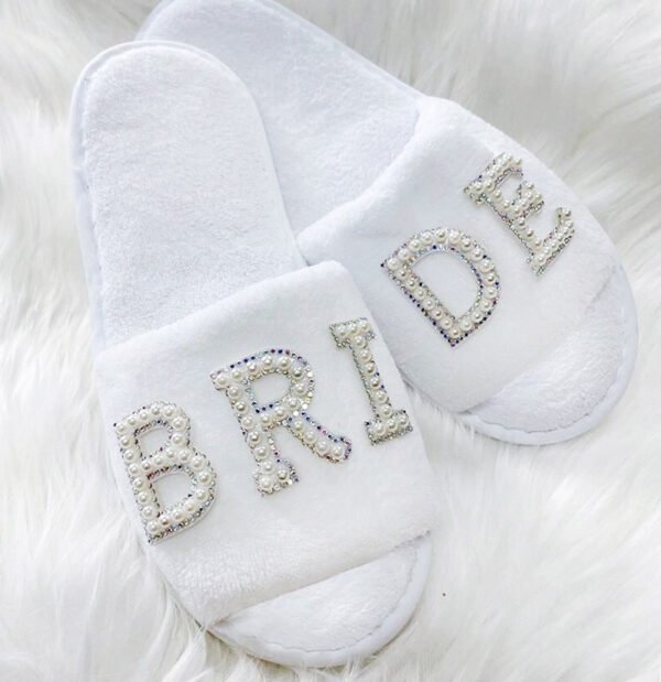 Pantuflas Bride con Perlas