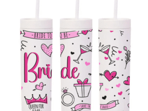 Botella Skinny «Bride Fucsia» 360° DTF