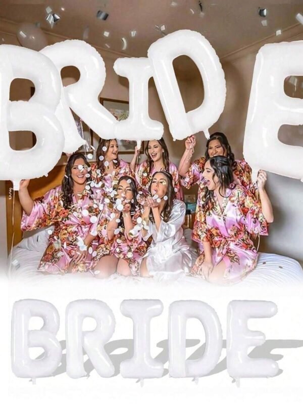 Set de letras "BRIDE" Blanco 16in