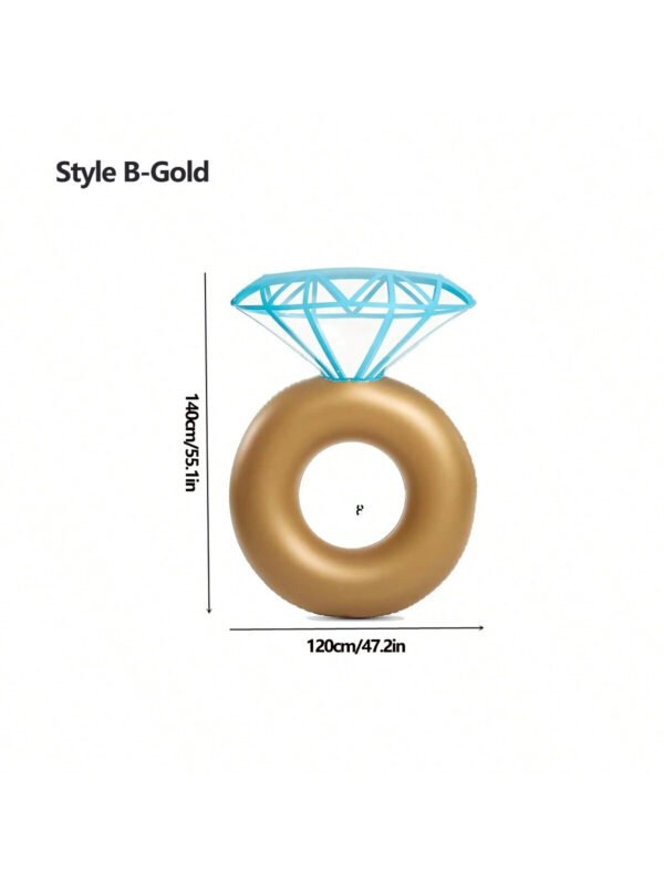 Flotador en forma de anillo 💍👰🏼‍♀️ (Color dorado) - Imagen 2