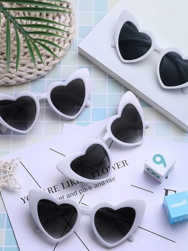 Lentes Blancos de Corazón