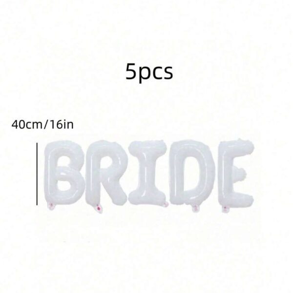 Set de letras "BRIDE" Blanco 16in - Imagen 2