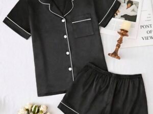 Pijama Negra Monse «Team Bride» + pantuflas