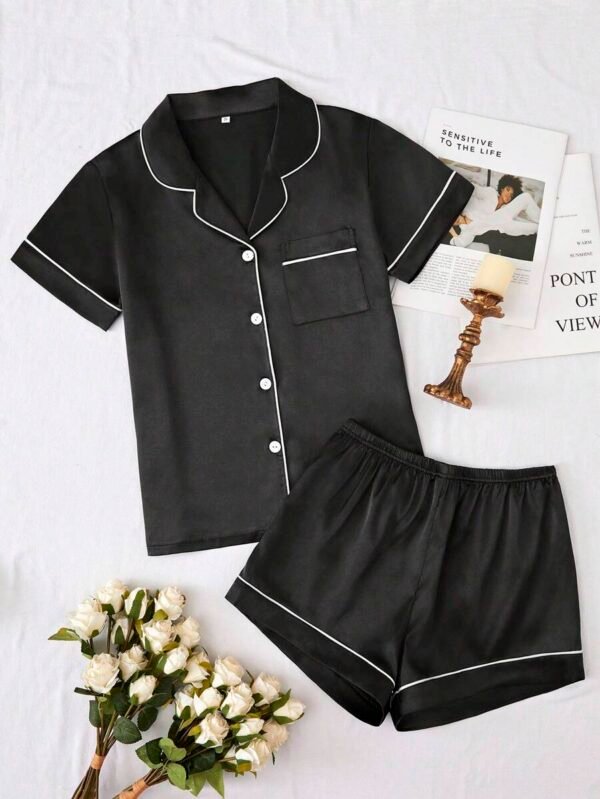 Pijama Negra Monse «Team Bride» + pantuflas