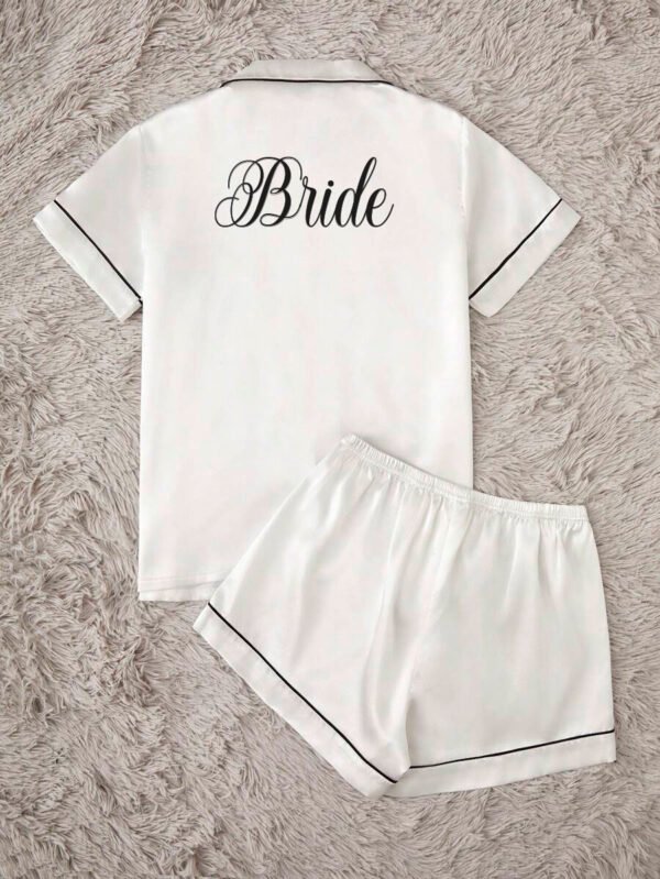 Pijama Blanca Monse «Bride» + pantuflas - Imagen 4