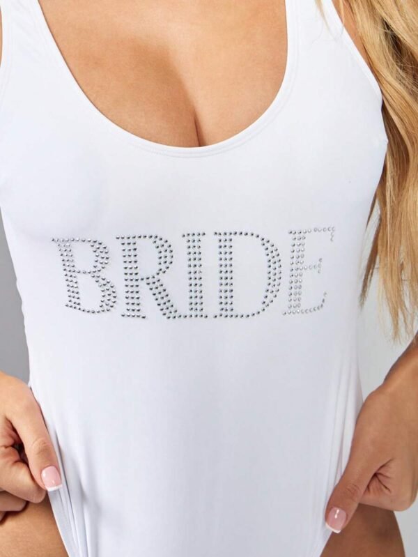 Traje de Baño Brillo Blanco «Bride» - Imagen 2