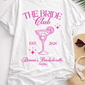 Camisa Overside The Bride Club (fucsia)