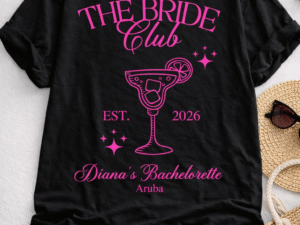 Camisa Overside The Bride Club (Team Bride) Negra