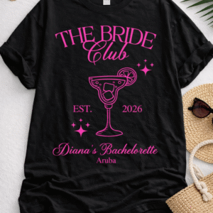 Camisa Overside The Bride Club (Team Bride) Negra