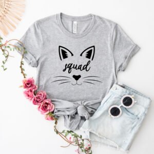 Camisa Gris «Team Bride» Cats