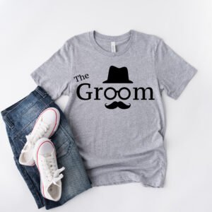 Camisa Gris «The Groom Bigote&Sombrero»