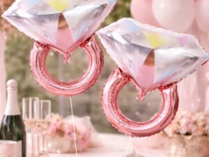 Globos Anillos 60cm Oro Rosa
