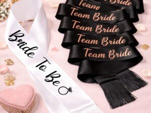 Combo Cintas/Bandas para 7 personas (1 Bride y 6 Team Bride)