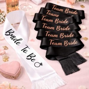 Combo Cintas/Bandas para 7 personas (1 Bride y 6 Team Bride)