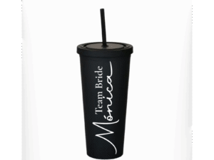 Vaso Skinny Negro «Team Bride» 24oz